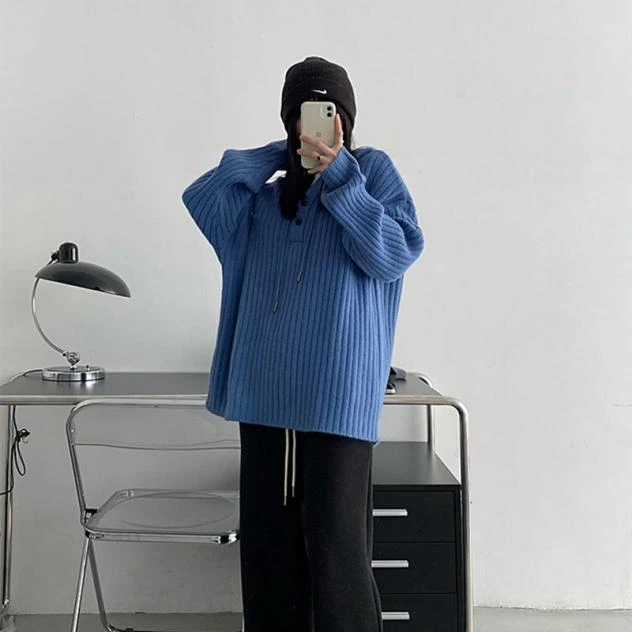 Long Loose Knit Sweatshir Long Loose Knit Sweatshir