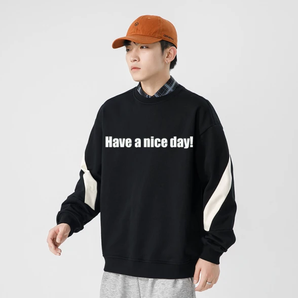 Preppy Color Matching Sweatshirt Preppy Color Matching Sweatshirt