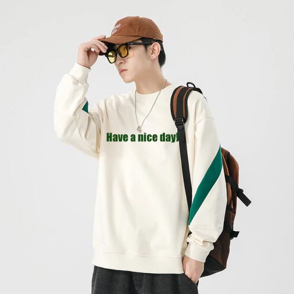 Preppy Color Matching Sweatshirt