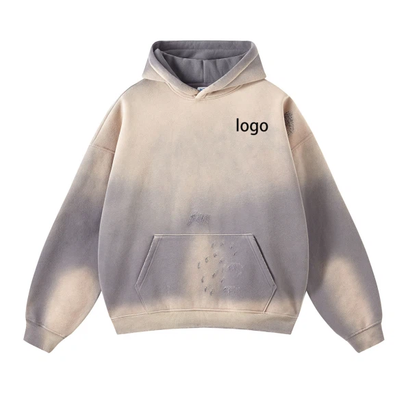 Wash To Make Old Grinding Edge Hoodie