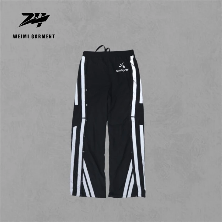 China Reffective Strip Pants With Embroidery Logo