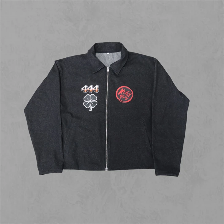 Complex Color Customer Logo Black Jacket Complex Color Customer Logo Black Jacket