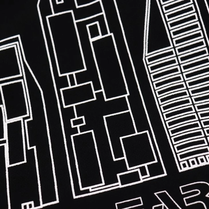 Complex Screen Print Logo Black Hoodie