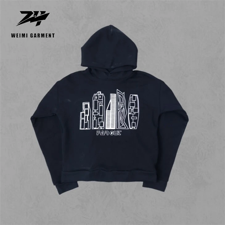 Complex Screen Print Logo Black Hoodie
