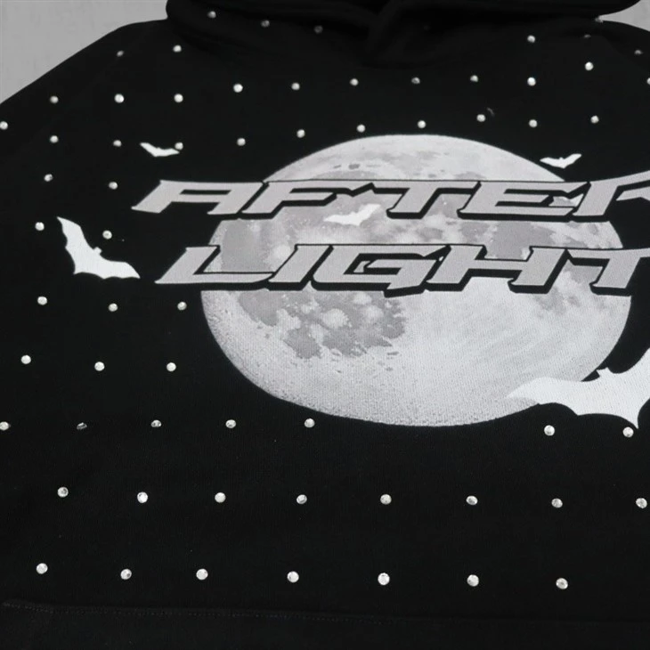 Fashion&heavy Full Drill Rainstone Of Dtg&Y2K Hoodie Fashion&heavy Full Drill Rainstone Of Dtg&Y2K Hoodie