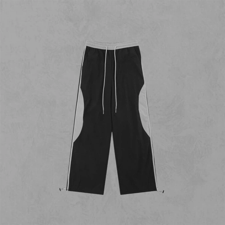 Pachwork Black 100% Cotton Sweatpants