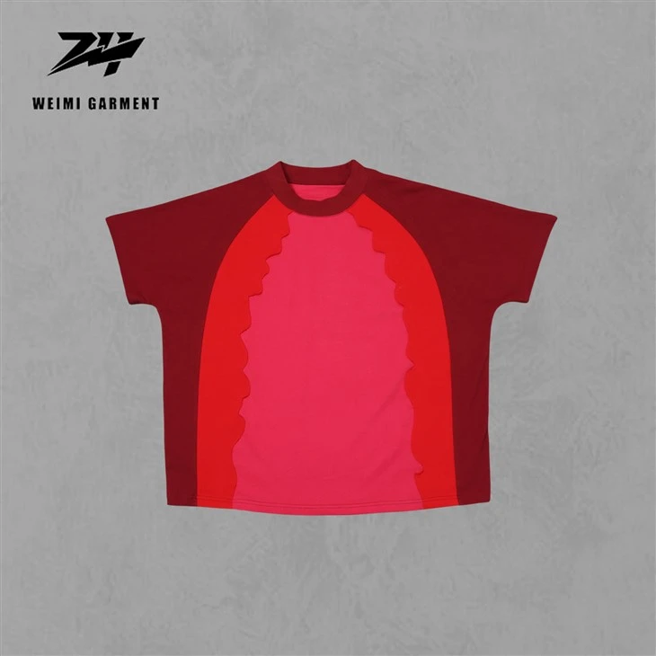 Patchwork Highweight Tshirts With Customer Logo