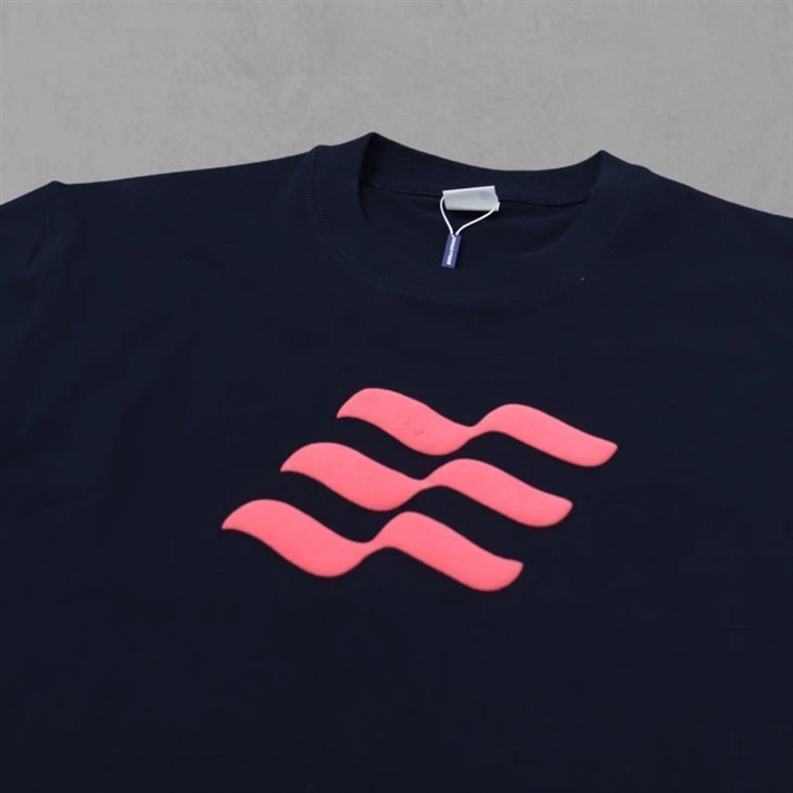 Puff Print Customer T-shirt With Your Logo Puff Print Customer T-shirt With Your Logo