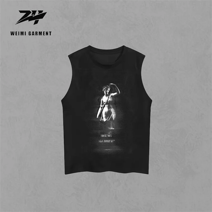 Bulk Sleeveless Shirts With Screen Print