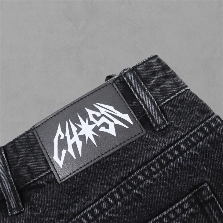 Embroidered Wholesale Washed Denim Shorts