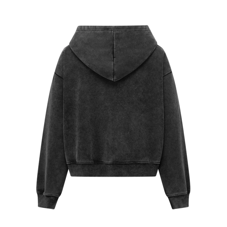 Wholesale OEM Acid Medium Wash Oversized Heavyweight Zip Up Hoodie Kornit DTG Print suppliers Wholesale OEM Acid Medium Wash Oversized Heavyweight Zip Up Hoodie Kornit DTG Print suppliers