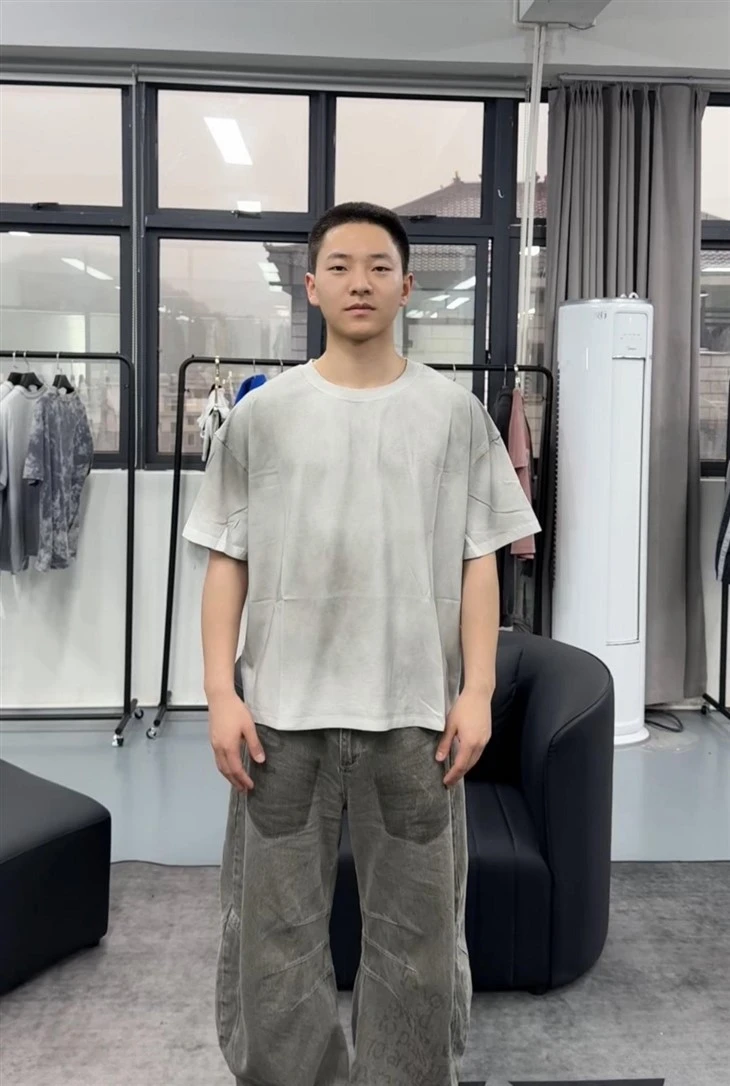 Wholesale OEM Dirty Spray Oversized Vintage Cotton T Shirt Kornit DTG Print best Wholesale OEM Dirty Spray Oversized Vintage Cotton T Shirt Kornit DTG Print best