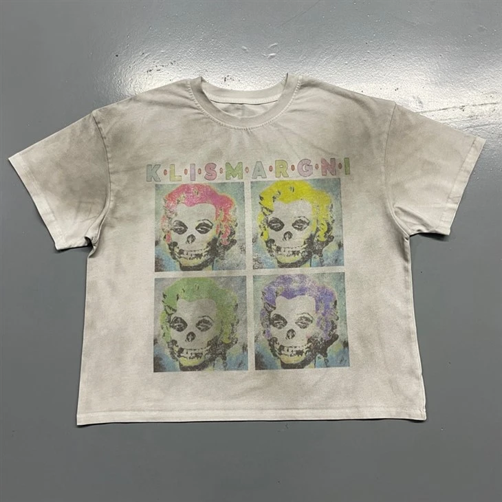 Wholesale OEM Dirty Spray Oversized Vintage Cotton T Shirt Kornit DTG Print best Wholesale OEM Dirty Spray Oversized Vintage Cotton T Shirt Kornit DTG Print best