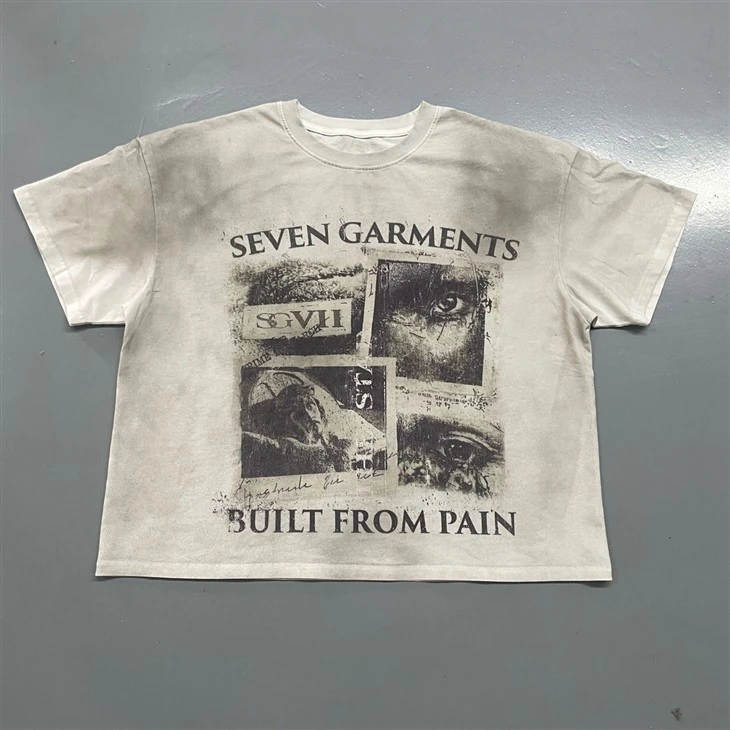 Wholesale OEM Dirty Spray Oversized Vintage Cotton T Shirt Kornit DTG Print best Wholesale OEM Dirty Spray Oversized Vintage Cotton T Shirt Kornit DTG Print best