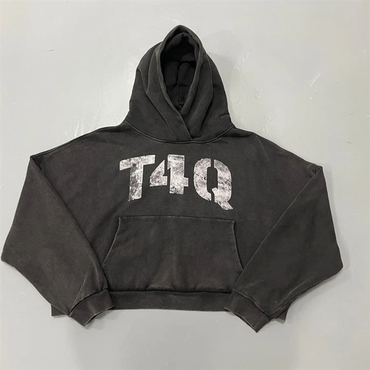 Wholesale OEM Medium Acid Wash Oversized Heavyweight Hoodie Kornit DTG Print factory Wholesale OEM Medium Acid Wash Oversized Heavyweight Hoodie Kornit DTG Print factory