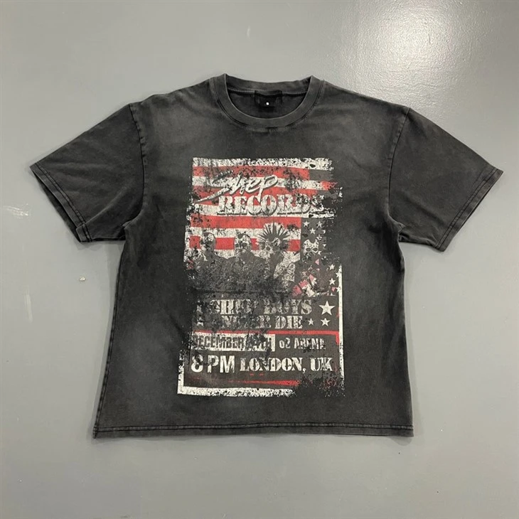 Wholesale OEM Oversized Acid Wash Heavyweight Cotton T Shirt Kornit DTG Print best Wholesale OEM Oversized Acid Wash Heavyweight Cotton T Shirt Kornit DTG Print best